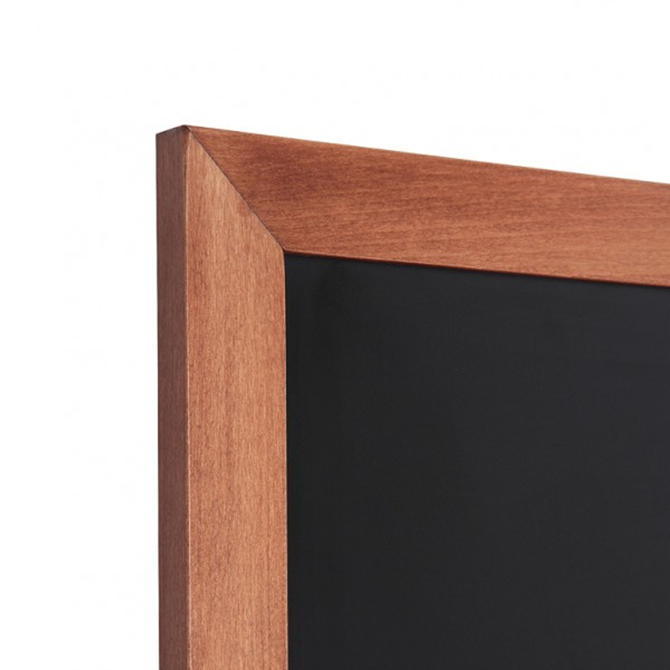 Wall-mount Chalkboard With Light Wood Frame - Brown Wall Chalk Board (1600x1600), Png Download