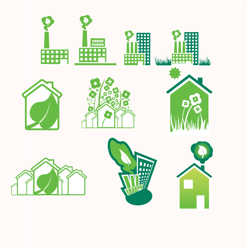 Vector Gradient, Vector Home Icon - Ecology (800x800), Png Download