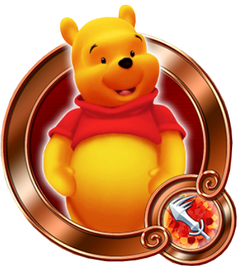 Pooh Bear - Kingdom Hearts (393x426), Png Download