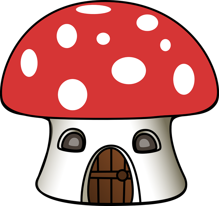 Cartoon Cliparts House - Casa De Los Pitufos (765x720), Png Download