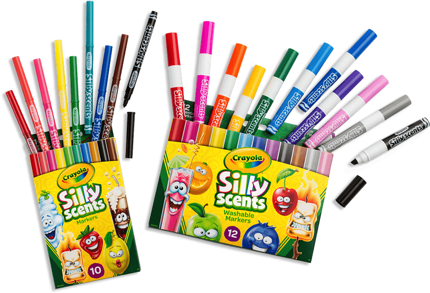 Crayola Sillyscents Markers - Crayola Silly Scents Marker (955x685), Png Download