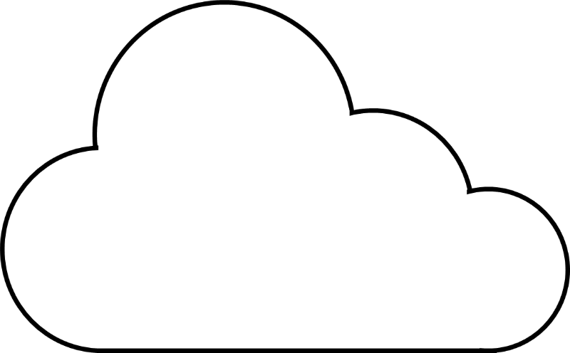 Nube - Clip Art (800x496), Png Download