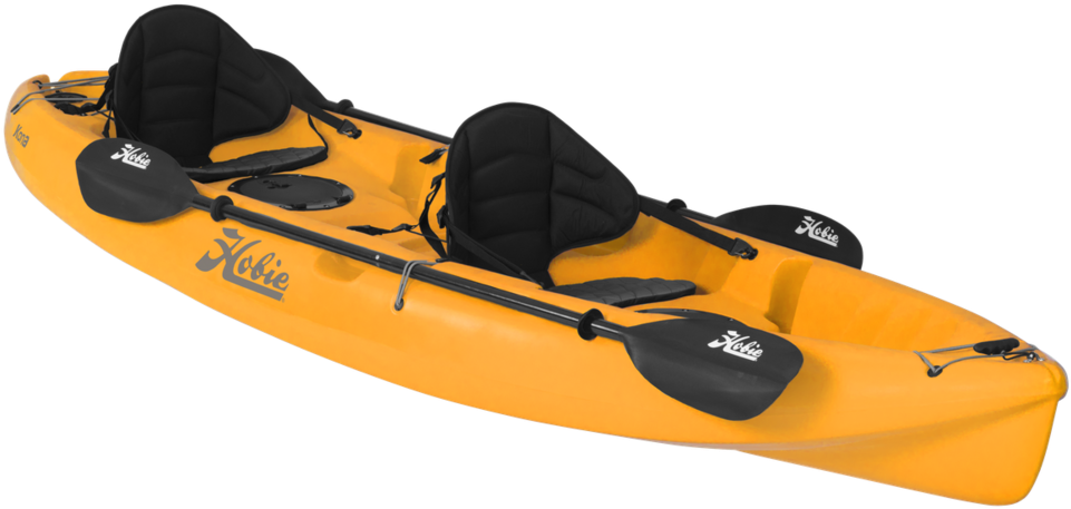 Papaya Orange - Hobie Kona Kayak (750x367), Png Download