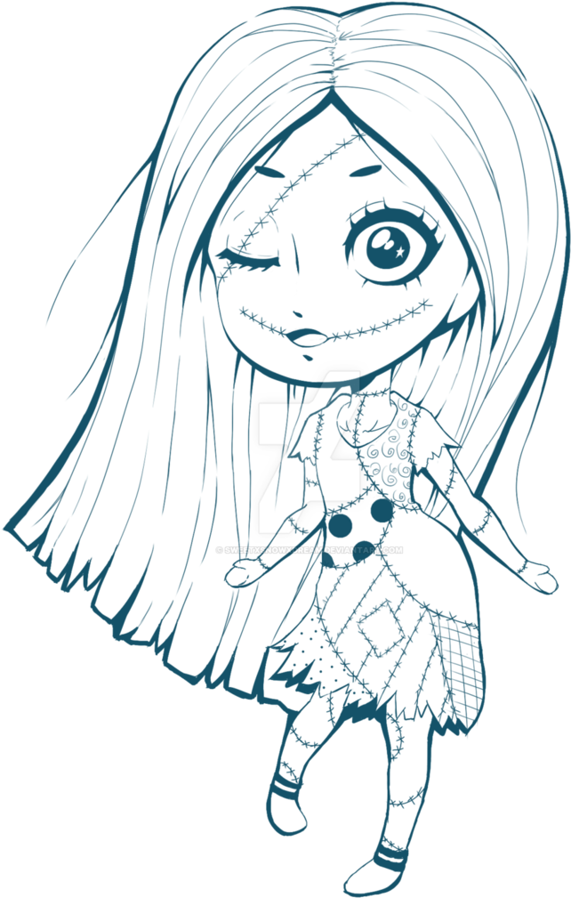 Jpg Chibi By Sweetxsnowxdream On - The Nightmare Before Christmas (748x1069), Png Download