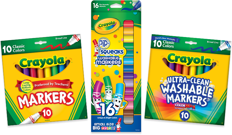 Available Wherever Air Marker Sprayer Is Sold - . 16 Pipsqueaks Washable Markersᅠ (766x445), Png Download