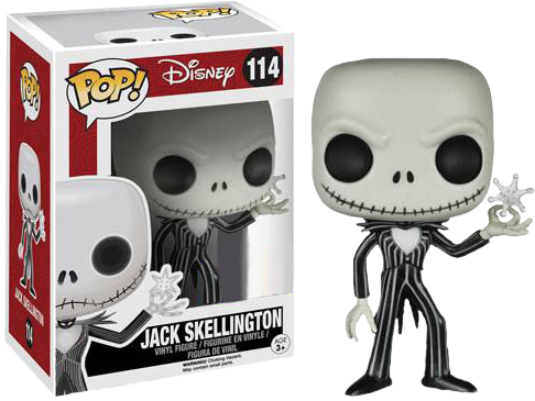 Jack Skellington W/snowflake Pop E - Nightmare Before Christmas Funko Pop (486x365), Png Download