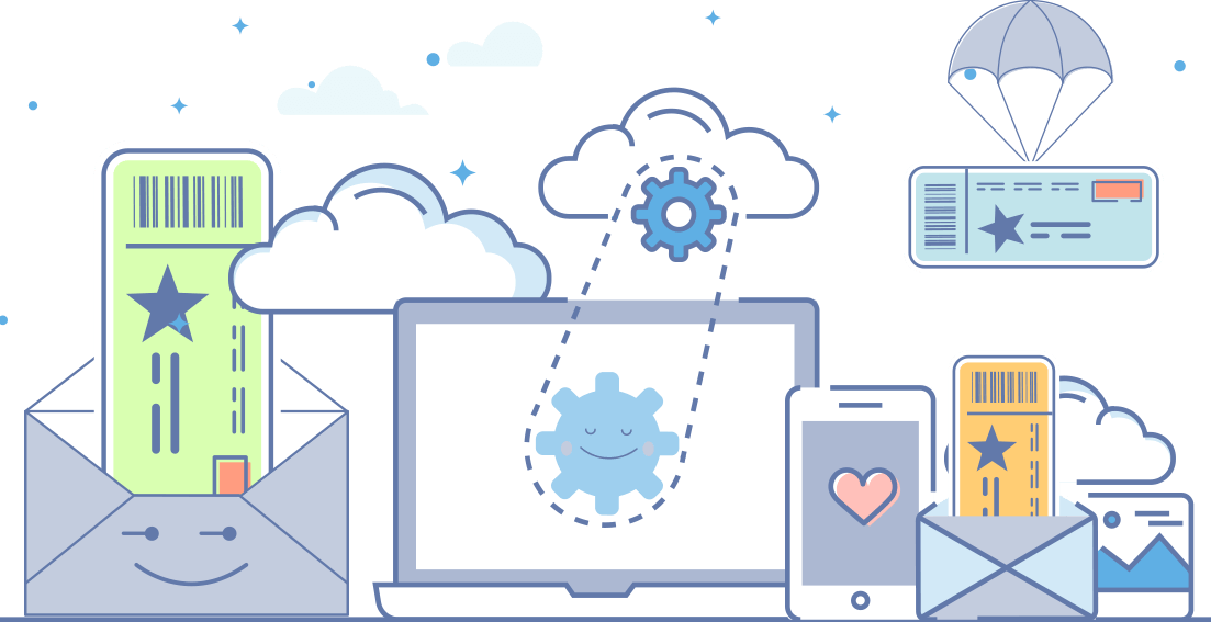 Print Tickets - Ticket (1103x567), Png Download