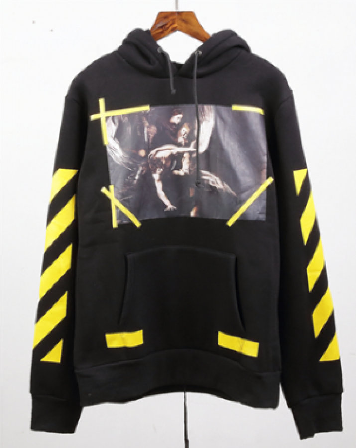 Off White Hoodie Yellow (900x900), Png Download