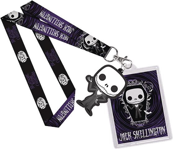 Nightmare Before Christmas - Nightmare Before Christmas Jack Skellington Pop! Lanyard (600x600), Png Download