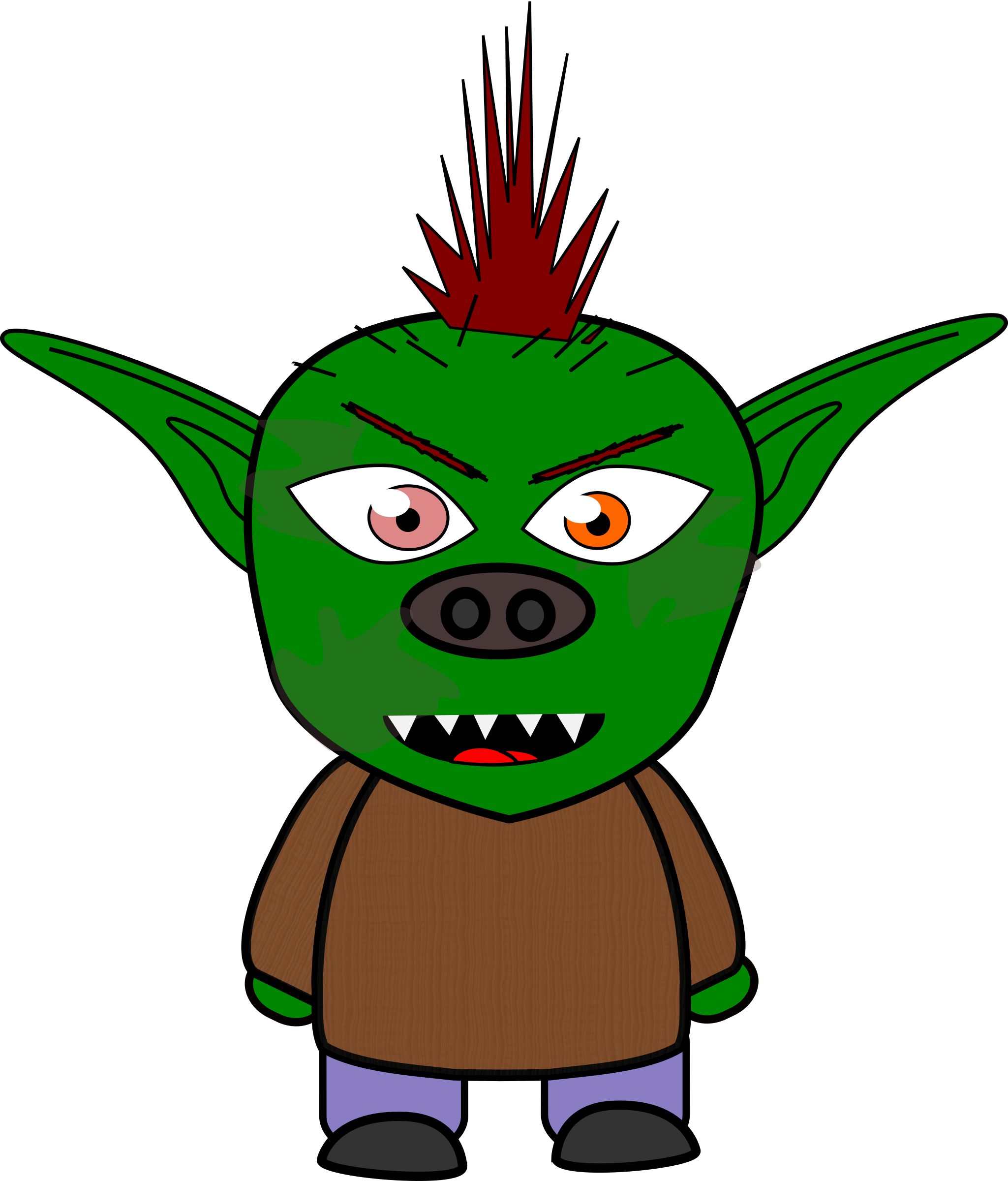 Chibi Goblin 1 Clip Art Freeuse Library - Goblin Clip Art (2049x2400), Png Download