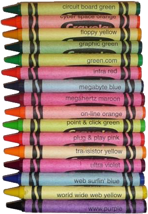 Crayola✏️ - Crayola Crazy Colour Names (309x447), Png Download