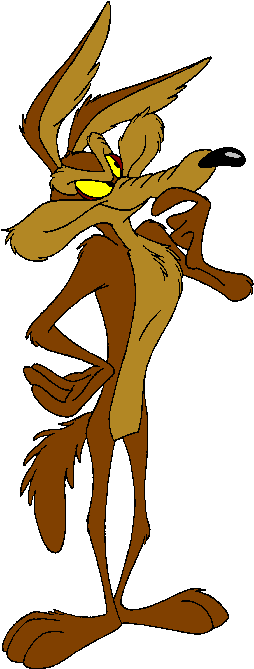 Wile E Coyote - Coyote Looney Tunes Png (355x692), Png Download