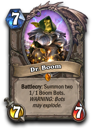 For More Information On Goblins And Gnomes Click Here - Doctor Boom Hearthstone (314x439), Png Download