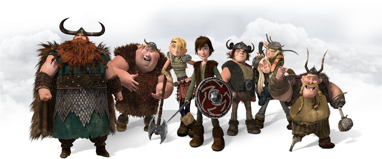 How To Train Your Dragon Png Image Background - Hiccup Astrid Snotlout Fishlegs Ruffnut And Tuffnut (1500x700), Png Download