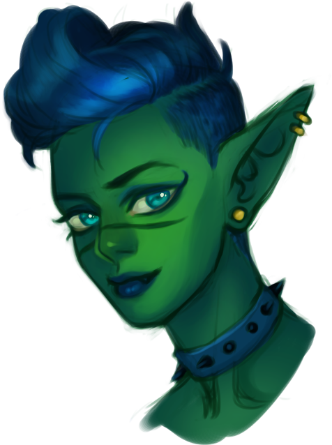 [oc] Female Goblin Commission - Cartoon (500x669), Png Download