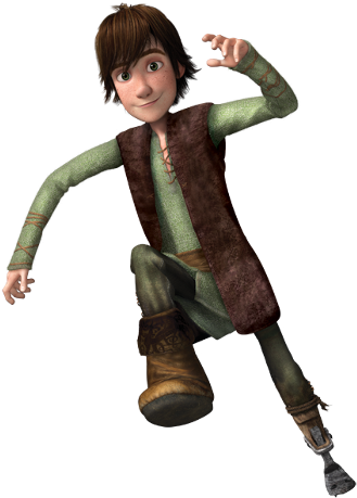 Hiccup With Prosthetic - Train Your Dragon Hiccup Cosplay Costume Daily Brown (350x480), Png Download