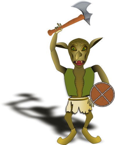 Goblin Warrior Clipart Png (424x600), Png Download