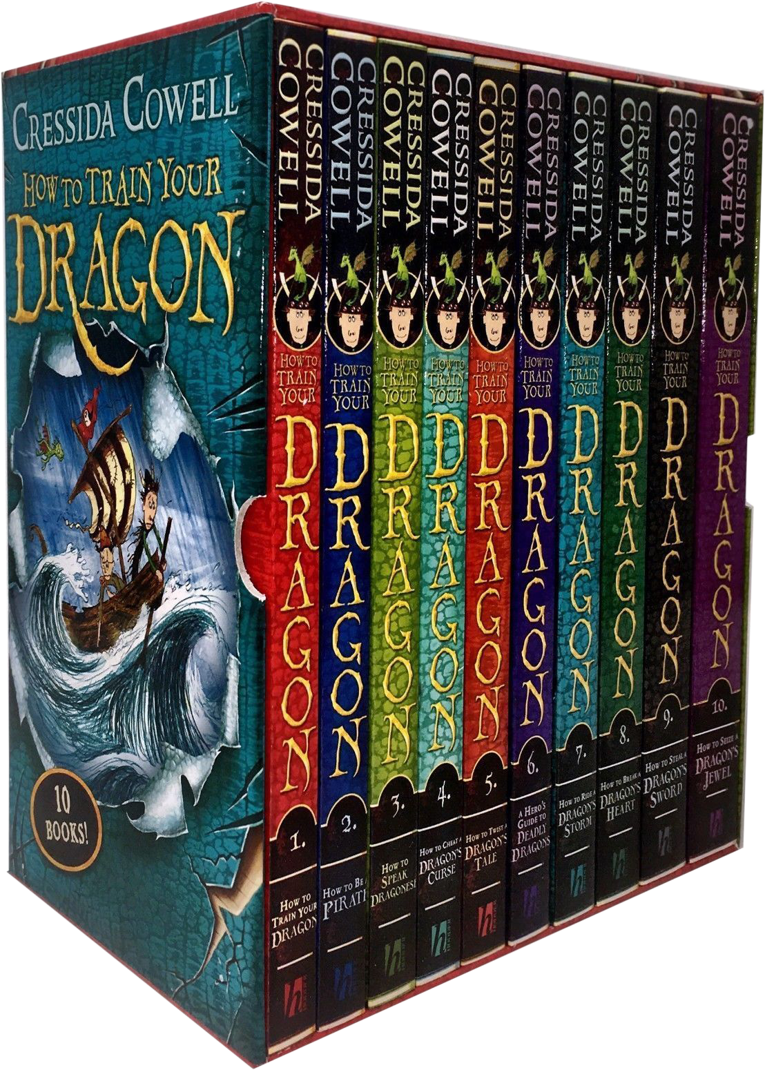 How To Train Your Dragon Collection 10 Books Box Gift - Train Your Dragon 10 Book Collection (1108x1550), Png Download