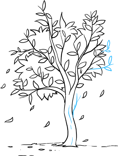 How to Draw a Fall Tree - Really Easy Drawing Tutorial
