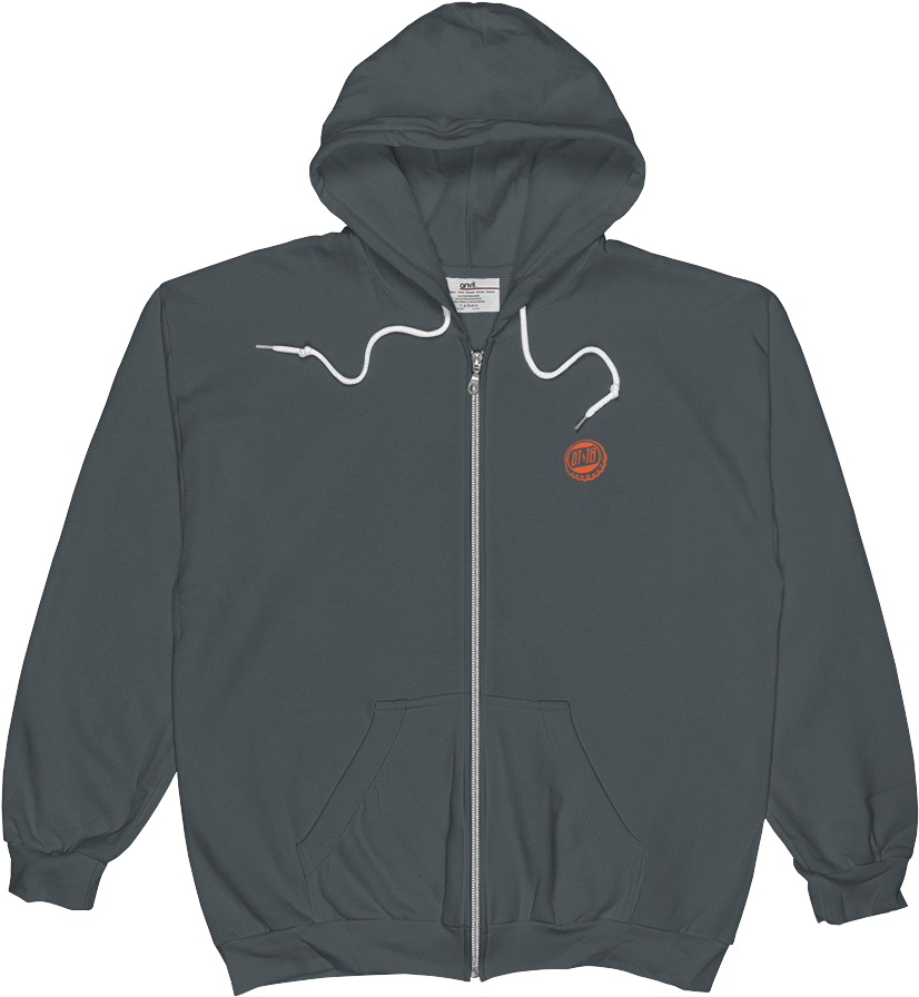 Cap And Bottle Zip Hoodie (1000x1000), Png Download