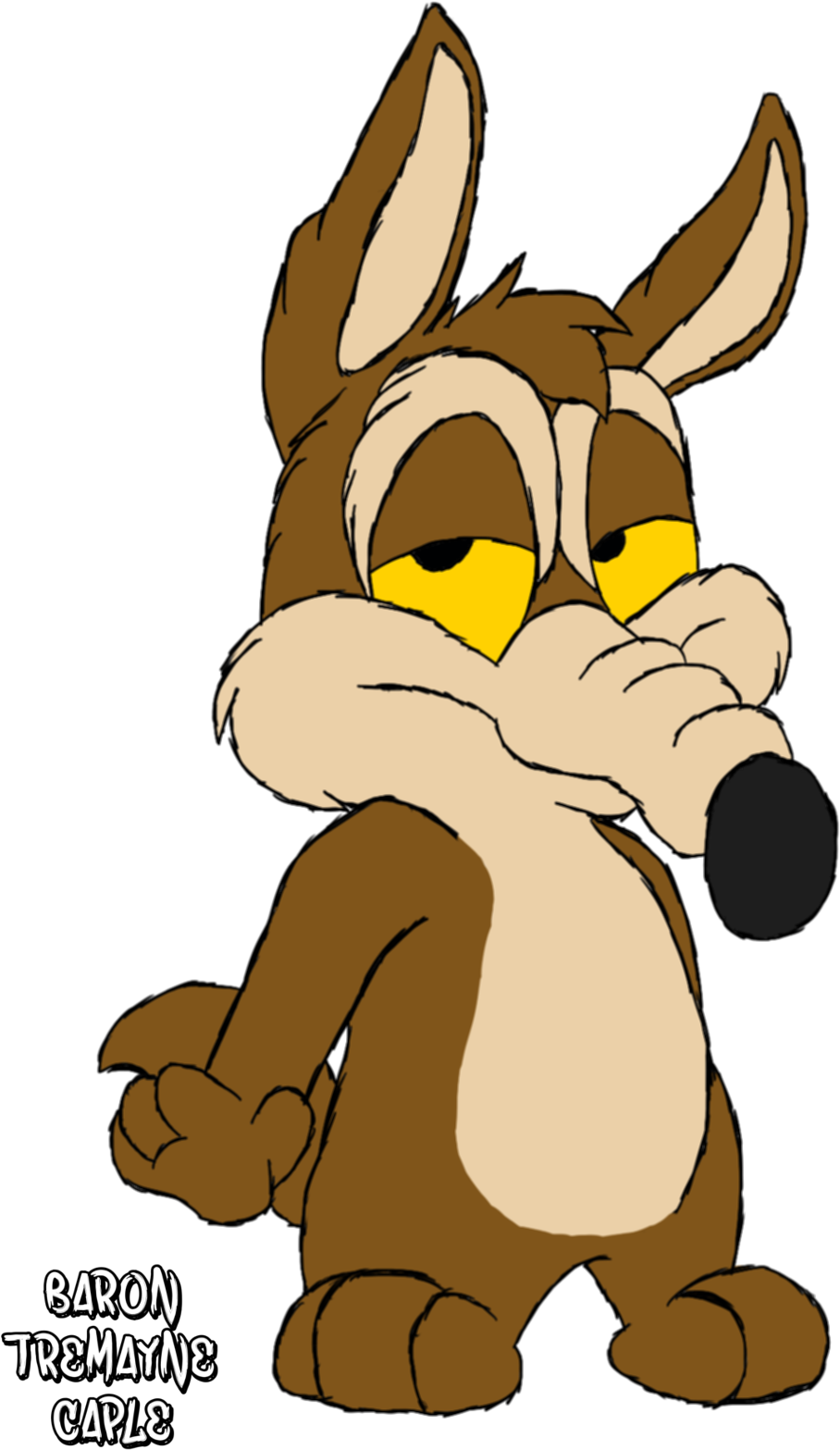 Wile E - Coyote - Wile E Coyote Pup (1100x1600), Png Download