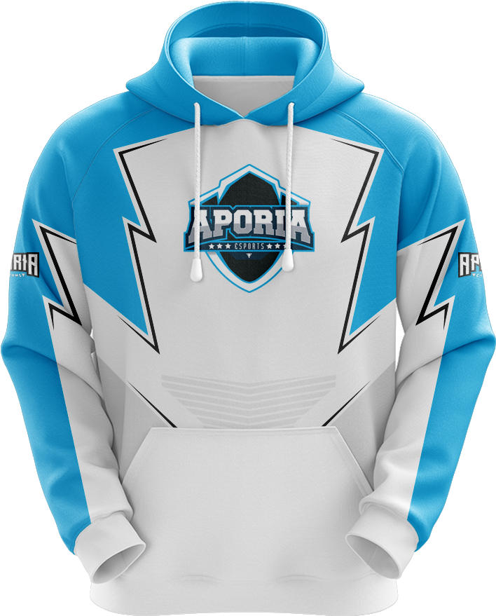 Aporia Esports White Sublimated Hoodie - Sublimated Ice Hockey Hoodies (1000x1000), Png Download