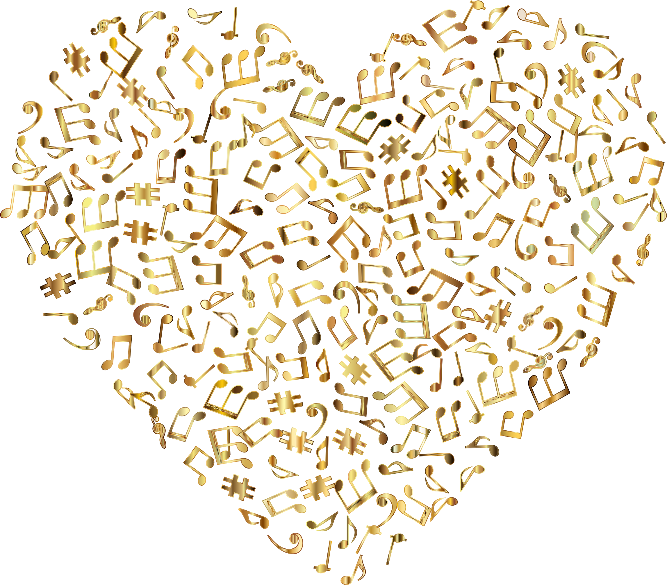 This Free Icons Png Design Of Prismatic Musical Heart (2294x2013), Png Download