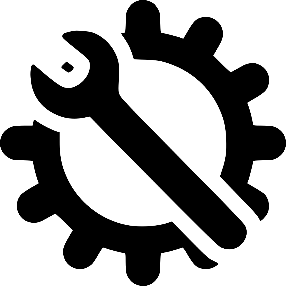 Gear Clipart Gear Icon - Wrench And Gear Icon (980x980), Png Download