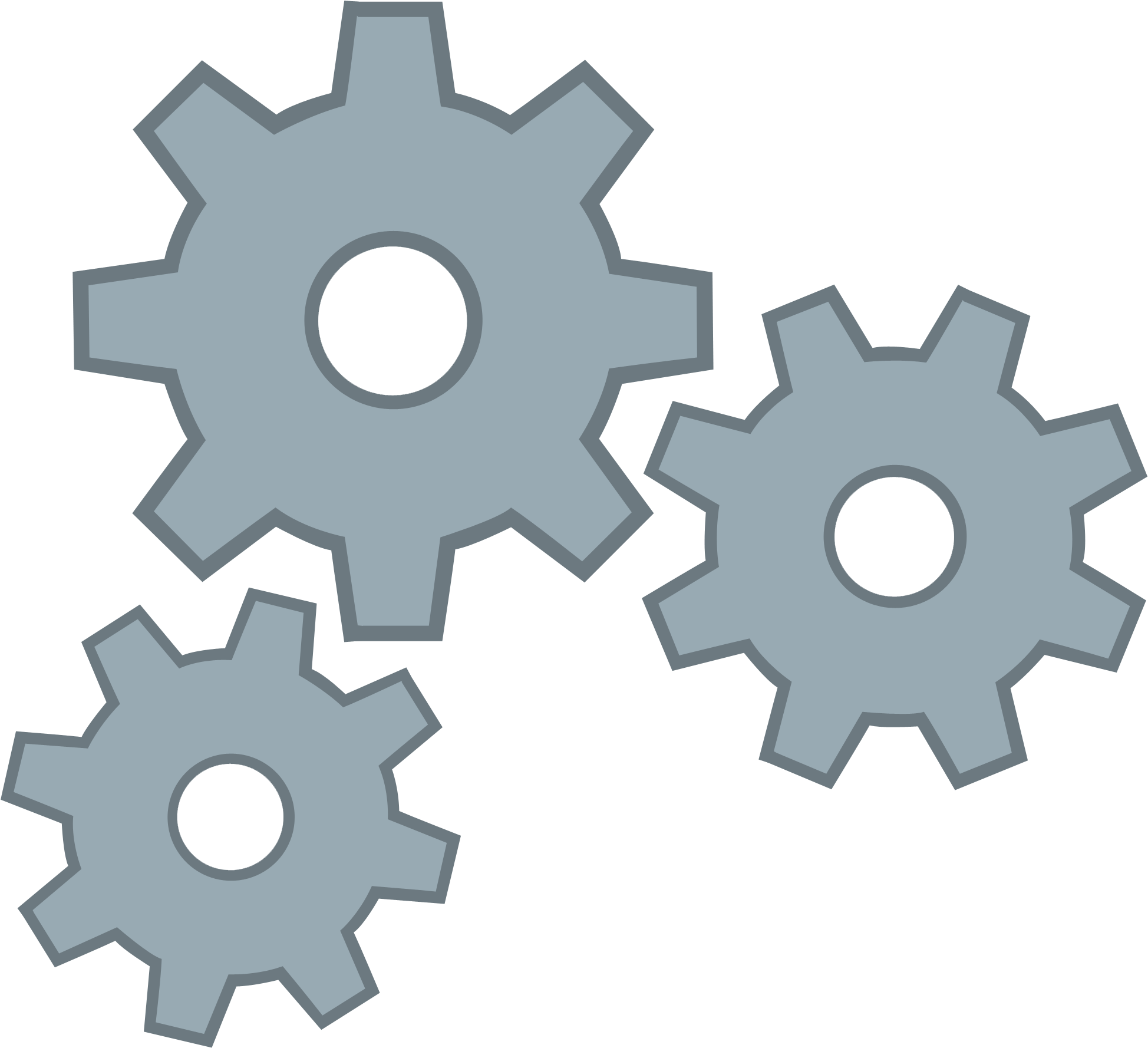 Gears Png Images Free - Gears Clip Art (2000x1821), Png Download