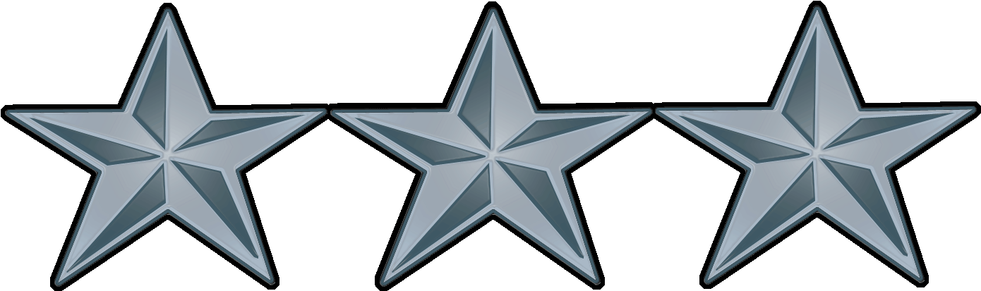 Transparent Stars Military - 4 Star General Insignia (1417x440), Png Download