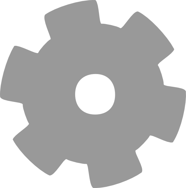 How To Set Use Grey Gear Icon Png (594x599), Png Download