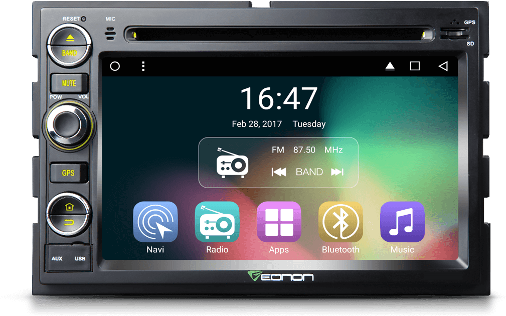Android Marshmallow - Car Screen Png (1127x630), Png Download