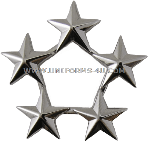 General Of The Army / Air Force Or Fleet Admiral 5-star - Fleet Admiral Rank Insignia (500x481), Png Download