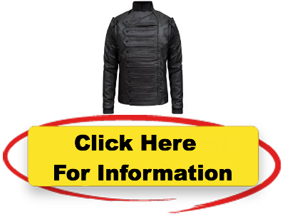 Speedy Bucky Barnes Winter Soldier Jacket With Detachable - Go Back Button (400x300), Png Download