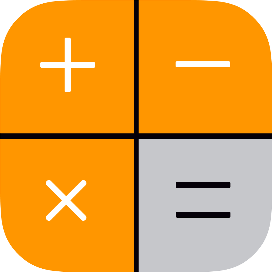 Calculator Icon Png Image - Ios 8 Calculator Icon (1024x1024), Png Download