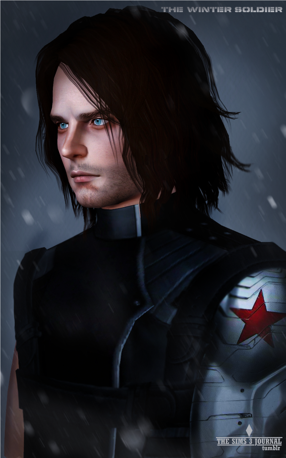 Sims 3 Fan Art - Bucky Barnes Sims 3 (1139x1657), Png Download