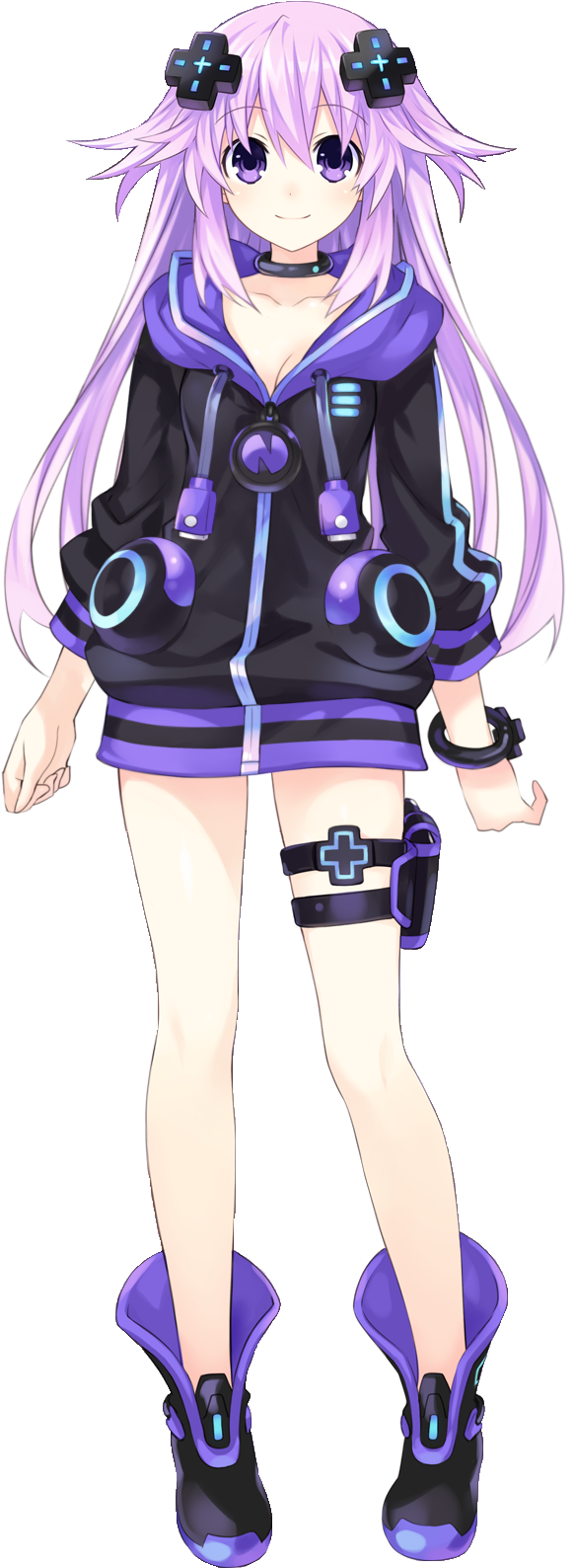 Adult Neptune - Hyperdimension Neptunia Adult Neptune Render (628x1611), Png Download
