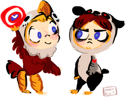 Steve Rogers, Wearing A Bird Suit, Holding Up A Frisbee - Cartoon (500x400), Png Download