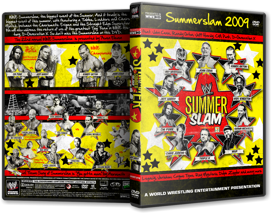 Wwe Summerslam 2009 Dvd Cover Photo Wwe Summerslam - Wwe Summerslam 2009 (1024x768), Png Download