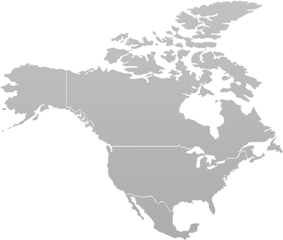 North America Continent Png Banner Transparent Library - North America Map Gray (620x580), Png Download