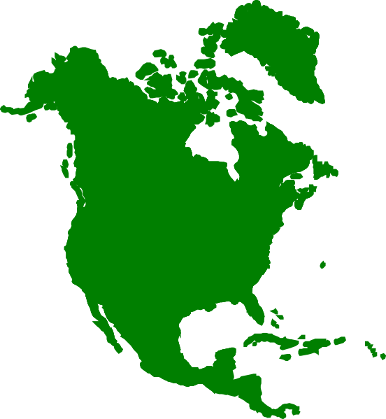 Jpg Freeuse Stock - North America Continent (552x599), Png Download