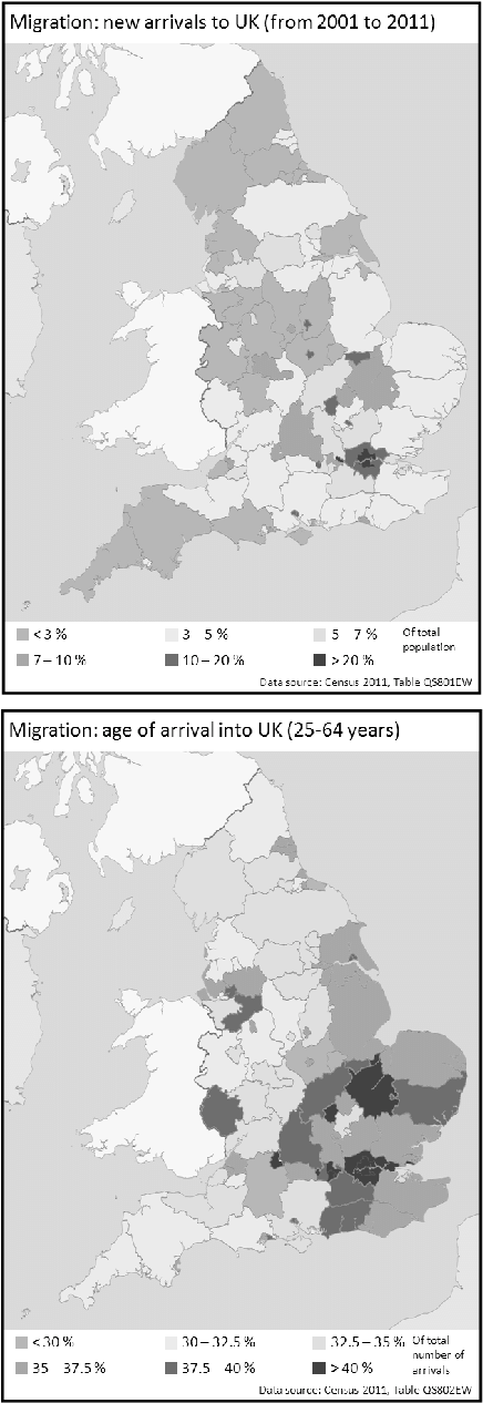 New Arrivals To Uk And Age Profile - Illustration (748x1268), Png Download