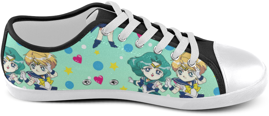 Uranus & Neptune Pattern Women's Canvas Shoes - Skate Shoe (1000x1000), Png Download