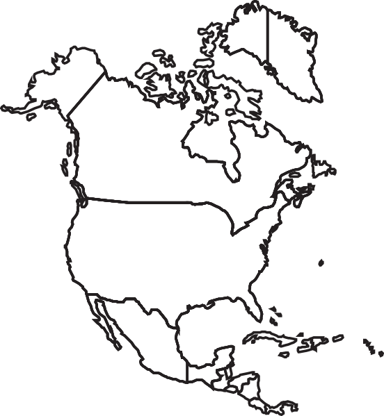 How To Set Use North America Map Clipart (552x599), Png Download