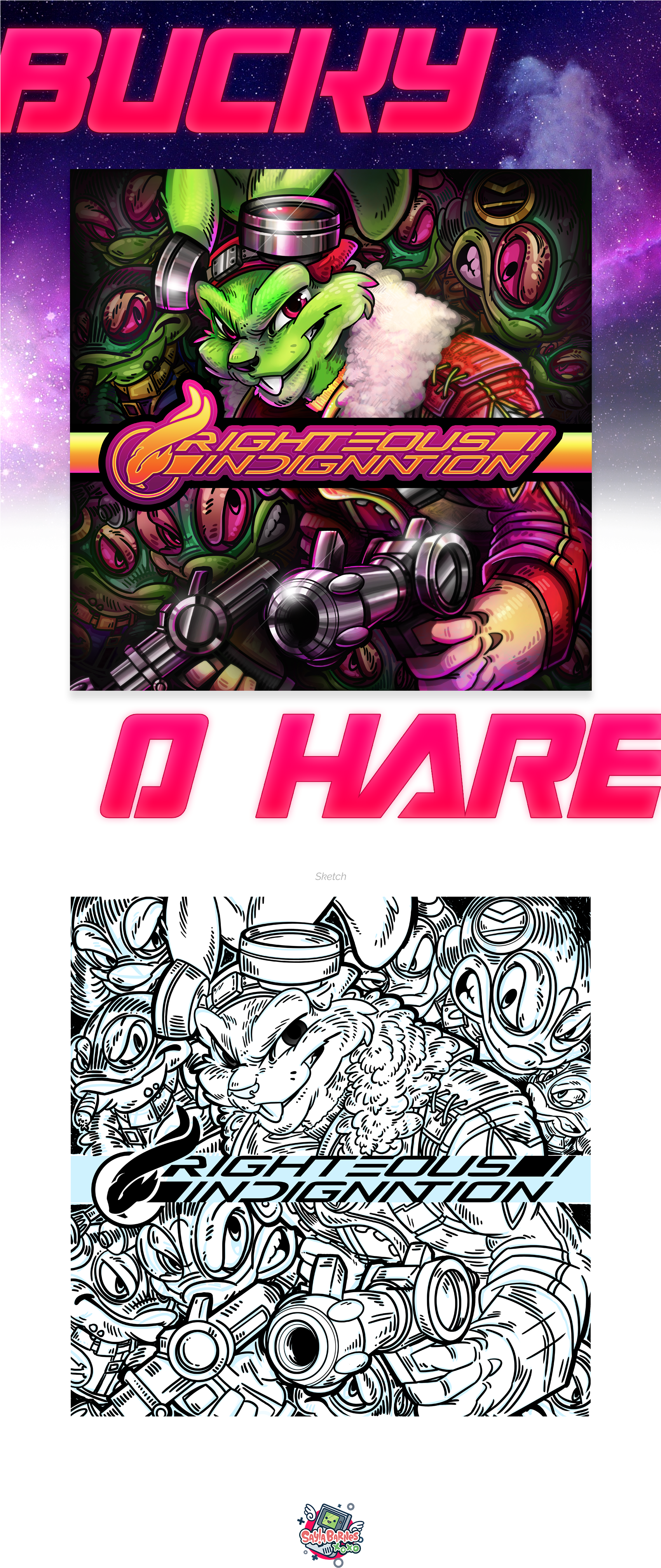 Buckyohare - Graphic Design (1700x4207), Png Download