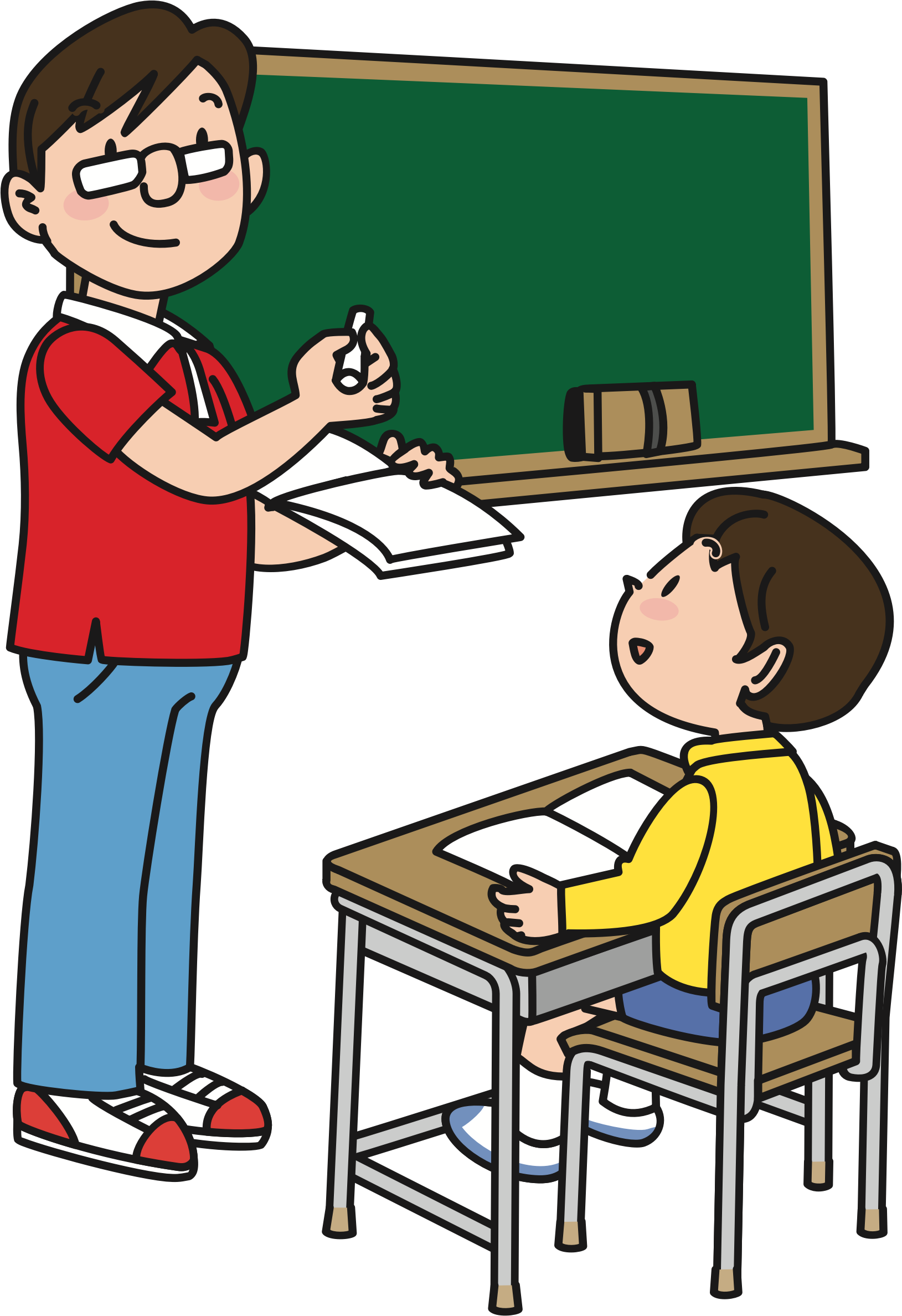 This Free Icons Png Design Of Male Teacher (1629x2376), Png Download