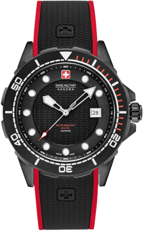 06 4315 13 007 - Swiss Military Hanowa Neptune Diver (345x600), Png Download