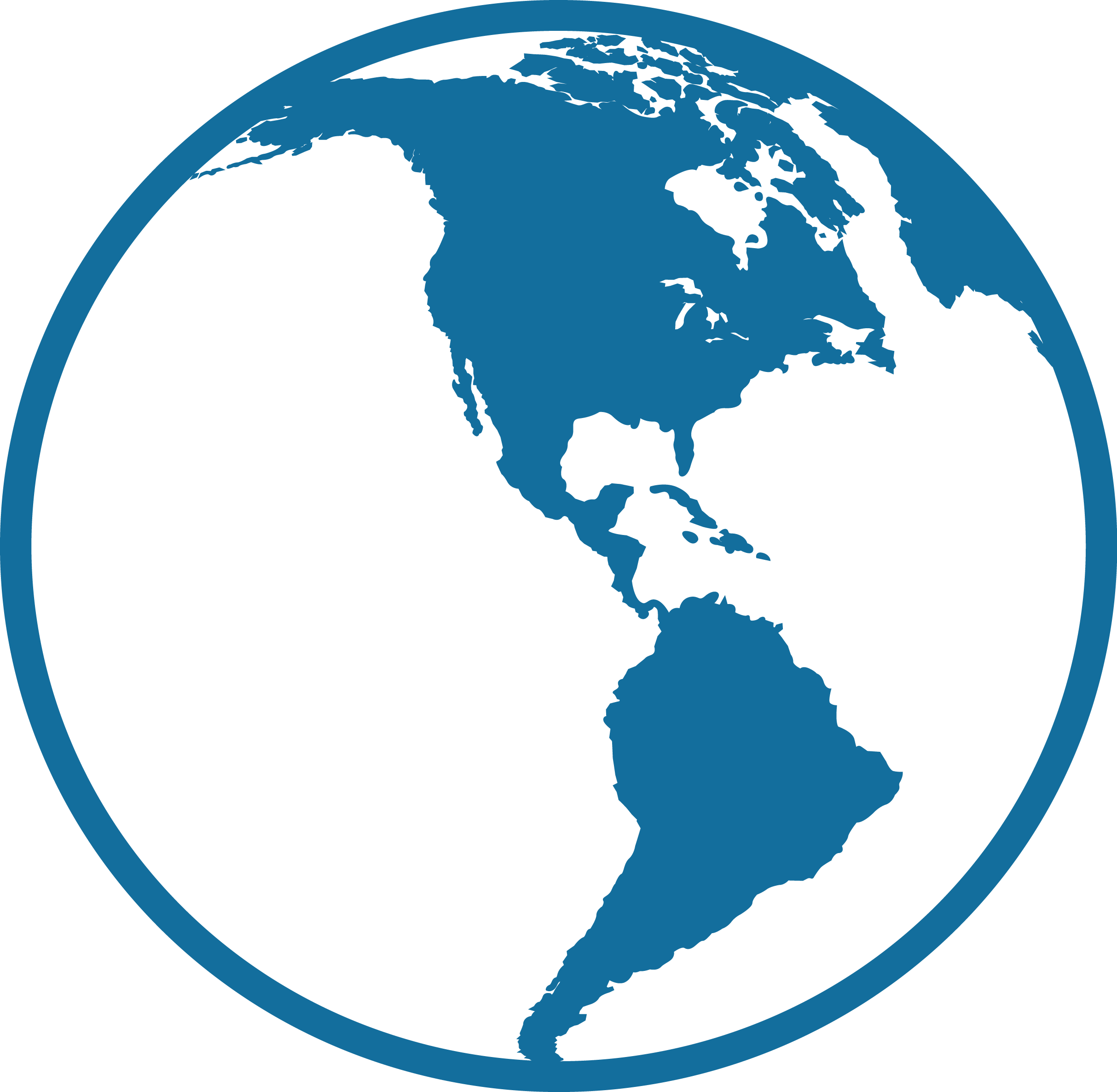 North America Icon - North And South America Icon (2427x2372), Png Download