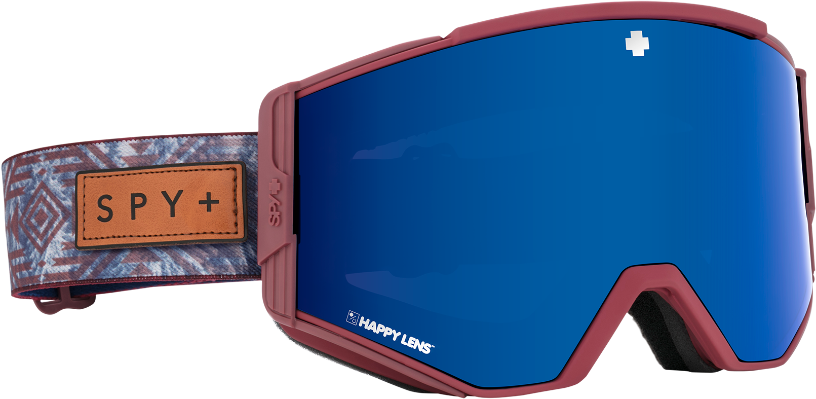 Ace Native Nature Red-happy Rose W/dark Blue Spectra - Goggles (2000x1200), Png Download