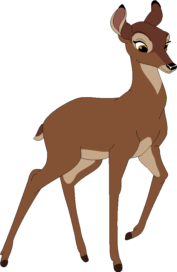 Drawn Bambi Base - Bambi Mom Clipart (664x964), Png Download